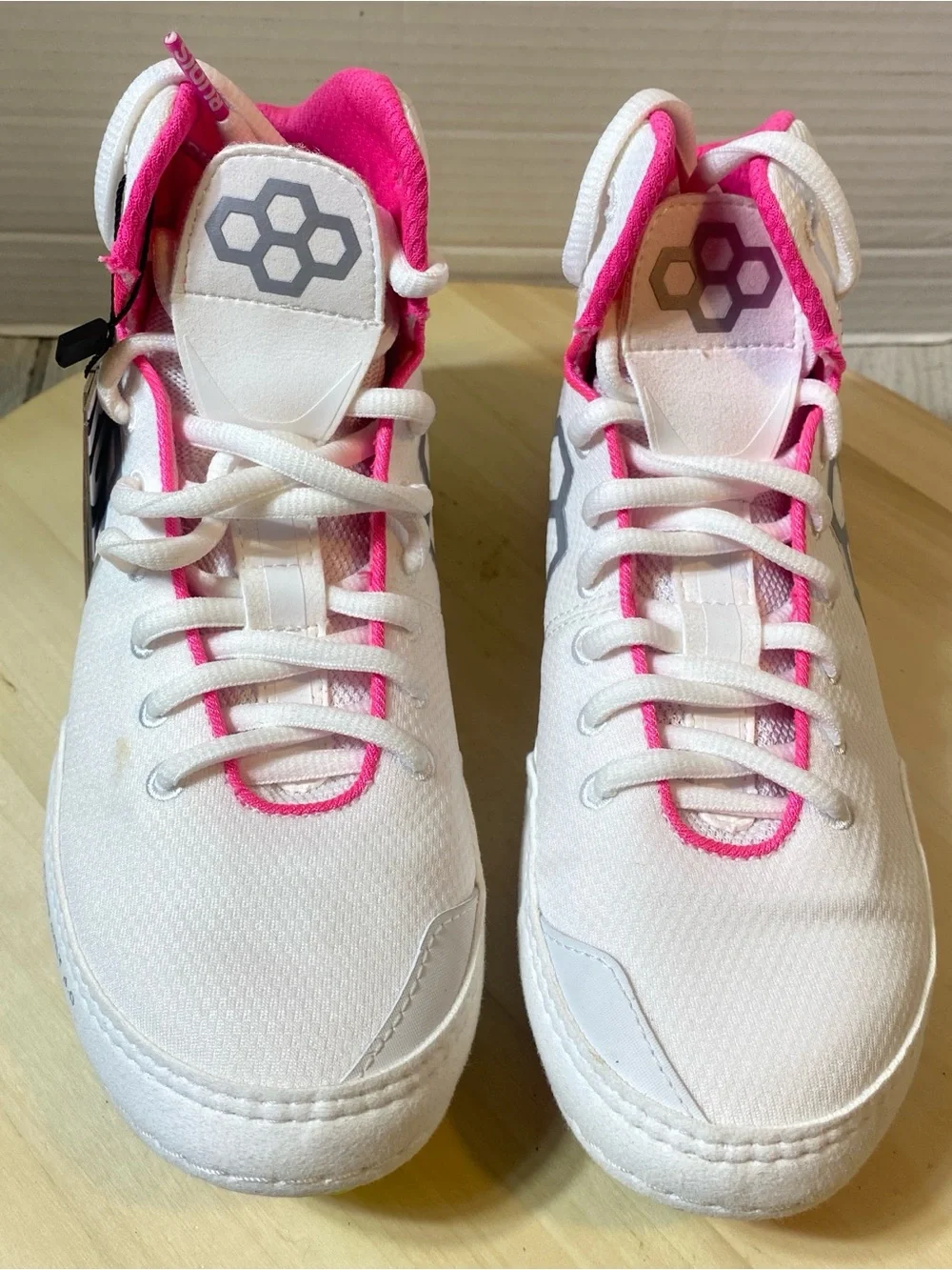 RUDIS Colt 4.0 Wrestling Shoes White Pink Multi-Color Sole Women's 7.5 New!